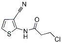 3-CHLORO-N-(3-CYANOTHIEN-2-YL)PROPANAMIDE Struktur