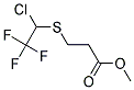 METHYL 3-[(1-CHLORO-2,2,2-TRIFLUOROETHYL)THIO]PROPANOATE Struktur