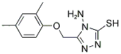 4-AMINO-5-[(2,4-DIMETHYLPHENOXY)METHYL]-4H-1,2,4-TRIAZOLE-3-THIOL Struktur