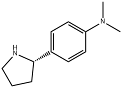 (S)-N,N-DIMETHYL-4-(PYRROLIDIN-2-YL)BENZENAMINE Struktur