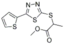 METHYL 2-([5-(2-THIENYL)-1,3,4-THIADIAZOL-2-YL]SULFANYL)PROPANOATE Struktur