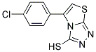 5-(4-CHLOROPHENYL)[1,3]THIAZOLO[2,3-C][1,2,4]TRIAZOLE-3-THIOL Struktur