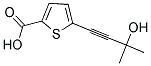 5-(3-HYDROXY-3-METHYL-BUT-1-YNYL)-THIOPHENE-2-CARBOXYLIC ACID Struktur