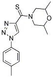 2,6-DIMETHYL-4-{[1-(4-METHYLPHENYL)-1H-1,2,3-TRIAZOL-4-YL]CARBONOTHIOYL}MORPHOLINE Struktur