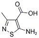 5-AMINO-3-METHYLISOTHIAZOLE-4-CARBOXYLIC ACID Struktur