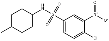 4-CHLORO-N-(4-METHYLCYCLOHEXYL)-3-NITROBENZENESULFONAMIDE Struktur