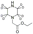 ETHYL 1-PIPERAZINE-D8 ACETATE Struktur