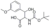 2-TERT-BUTOXYCARBONYLAMINO-3-HYDROXY-3-(3-METHOXY-PHENYL)-PROPIONIC ACID Struktur