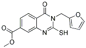 METHYL 3-(2-FURYLMETHYL)-2-MERCAPTO-4-OXO-3,4-DIHYDROQUINAZOLINE-7-CARBOXYLATE Struktur