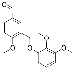 3-[(2,3-DIMETHOXYPHENOXY)METHYL]-4-METHOXYBENZALDEHYDE Struktur