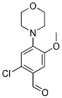 2-CHLORO-5-METHOXY-4-MORPHOLIN-4-YL-BENZALDEHYDE Struktur