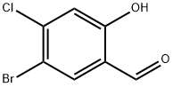 5-BROMO-4-CHLORO-2-HYDROXY-BENZALDEHYDE Struktur