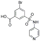 3-BROMO-5-(PYRIDIN-4-YLSULFAMOYL)-BENZOIC ACID Struktur