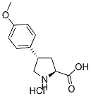 (+/-)-TRANS-4-(4-METHOXYPHENYL)PYRROLIDINE-3-CARBOXYLIC ACID HYDROCHLORIDE Struktur