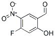 4-FLUORO-2-HYDROXY-5-NITRO-BENZALDEHYDE Struktur