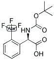 (R)-TERT-BUTOXYCARBONYLAMINO-(2-TRIFLUOROMETHYL-PHENYL)-ACETIC ACID Struktur