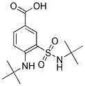 4-(TERT-BUTYLAMINO)-3-[(TERT-BUTYLAMINO)SULFONYL]BENZOIC ACID Struktur