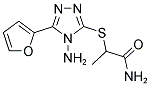 2-([4-AMINO-5-(2-FURYL)-4H-1,2,4-TRIAZOL-3-YL]SULFANYL)PROPANAMIDE Struktur