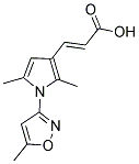 (2E)-3-[2,5-DIMETHYL-1-(5-METHYLISOXAZOL-3-YL)-1H-PYRROL-3-YL]ACRYLIC ACID Struktur