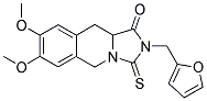 2-(2-FURYLMETHYL)-7,8-DIMETHOXY-3-THIOXO-2,3,10,10A-TETRAHYDROIMIDAZO[1,5-B]ISOQUINOLIN-1(5H)-ONE Struktur