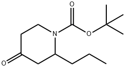 1-BOC-2-PROPYL-PIPERIDIN-4-ONE Struktur