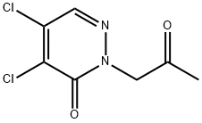 4,5-DICHLORO-2-(2-OXOPROPYL)-3(2H)-PYRIDAZINONE Struktur