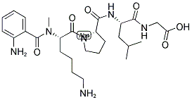 N-ME-2-ABZ-LYS-PRO-LEU-GLY-OH Struktur