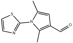 2,5-DIMETHYL-1-(1,3-THIAZOL-2-YL)-1H-PYRROLE-3-CARBALDEHYDE Struktur