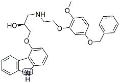 (S)-(-)-5'-BENZYLOXYPHENYLOXY-CARVEDILOL Struktur