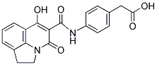 (4-{[(6-HYDROXY-4-OXO-1,2-DIHYDRO-4H-PYRROLO[3,2,1-IJ]QUINOLIN-5-YL)CARBONYL]AMINO}PHENYL)ACETIC ACID