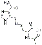 2-(ACETYLAMINO)-3-({(E)-[4-(AMINOCARBONYL)-1H-IMIDAZOL-5-YL]DIAZENYL}THIO)PROPANOIC ACID Struktur