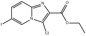 ETHYL 3-CHLORO-6-IODOIMIDAZO[1,2-A]PYRIDINE-2-CARBOXYLATE Struktur