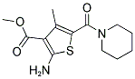 2-AMINO-4-METHYL-5-(PIPERIDINE-1-CARBONYL)-THIOPHENE-3-CARBOXYLIC ACID METHYL ESTER Struktur