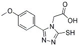 [3-MERCAPTO-5-(4-METHOXYPHENYL)-4H-1,2,4-TRIAZOL-4-YL]ACETIC ACID Struktur