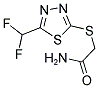 2-([5-(DIFLUOROMETHYL)-1,3,4-THIADIAZOL-2-YL]SULFANYL)ACETAMIDE Struktur