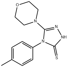 4-(4-METHYLPHENYL)-5-MORPHOLIN-4-YL-4H-1,2,4-TRIAZOLE-3-THIOL Struktur