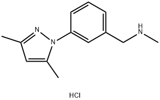 [3-(3,5-DIMETHYL-1H-PYRAZOL-1-YL)-BENZYL]METHYLAMINE DIHYDROCHLORIDE Struktur