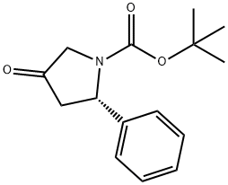 (2S)-2-PHENYL-4-OXOPYRROLIDINE, N-BOC PROTECTED Struktur