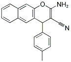 2-AMINO-4-(4-METHYLPHENYL)-4H-BENZO[G]CHROMENE-3-CARBONITRILE Struktur