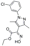 ETHYL (2Z)-[1-(3-CHLOROPHENYL)-3,5-DIMETHYL-1H-PYRAZOL-4-YL](HYDROXYIMINO)ACETATE Struktur