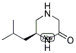 (S)-6-ISOBUTYL-PIPERAZIN-2-ONE Struktur