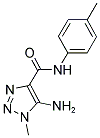 5-AMINO-1-METHYL-N-(4-METHYLPHENYL)-1H-1,2,3-TRIAZOLE-4-CARBOXAMIDE Struktur