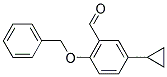 2-(BENZYLOXY)-5-CYCLOPROPYLBENZALDEHYDE Struktur