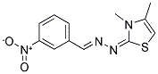 3-NITROBENZALDEHYDE [(2E)-3,4-DIMETHYL-1,3-THIAZOL-2(3H)-YLIDENE]HYDRAZONE Struktur