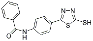 N-[4-(5-MERCAPTO-1,3,4-THIADIAZOL-2-YL)PHENYL]BENZAMIDE Struktur