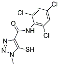 5-MERCAPTO-1-METHYL-N-(2,4,6-TRICHLOROPHENYL)-1H-1,2,3-TRIAZOLE-4-CARBOXAMIDE Struktur