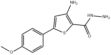 3-AMINO-5-(4-METHOXYPHENYL)THIOPHENE-2-CARBOHYDRAZIDE Struktur