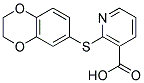 2-(2,3-DIHYDRO-1,4-BENZODIOXIN-6-YLTHIO)NICOTINIC ACID Struktur