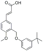 (2E)-3-(3-[(3-TERT-BUTYLPHENOXY)METHYL]-4-METHOXYPHENYL)-2-PROPENOIC ACID Struktur