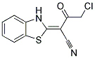 2-(3H-BENZOTHIAZOL-2-YLIDENE)-4-CHLORO-3-OXO-BUTYRONITRILE Struktur